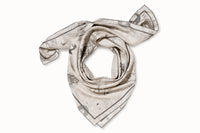 Modern Love scarf in Pewter, rolled