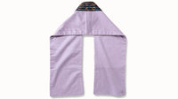 back of Lilac silk wrap